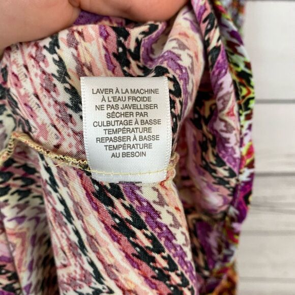 Vintage Lord & Taylor Maxi Dress Chevron Multi Size Small - Picture 6 of 12